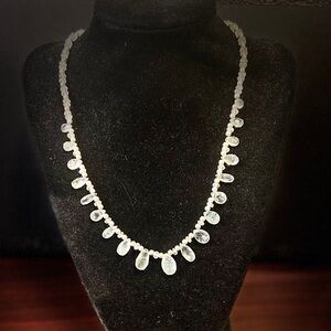 NEW 💥 16" Aquamarine & Sterling Silver Necklace (4109)